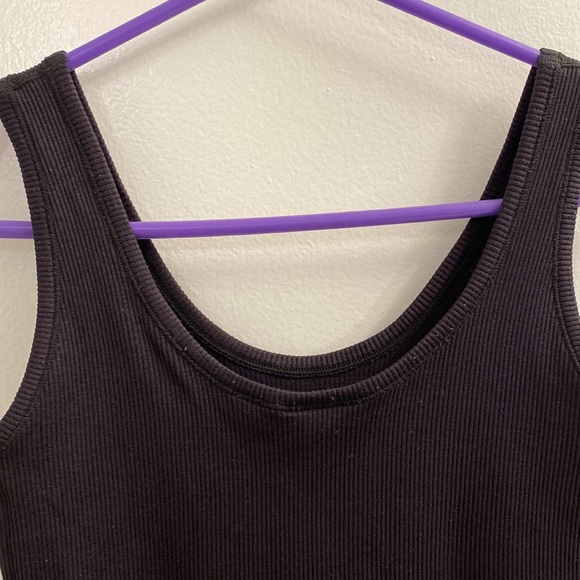 Black Ribbed Unitard S/M - Picture 8 of 8